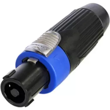 Neutrik Cable Connector, Juoda, 4 Pole (NLT4FXX-BAG)