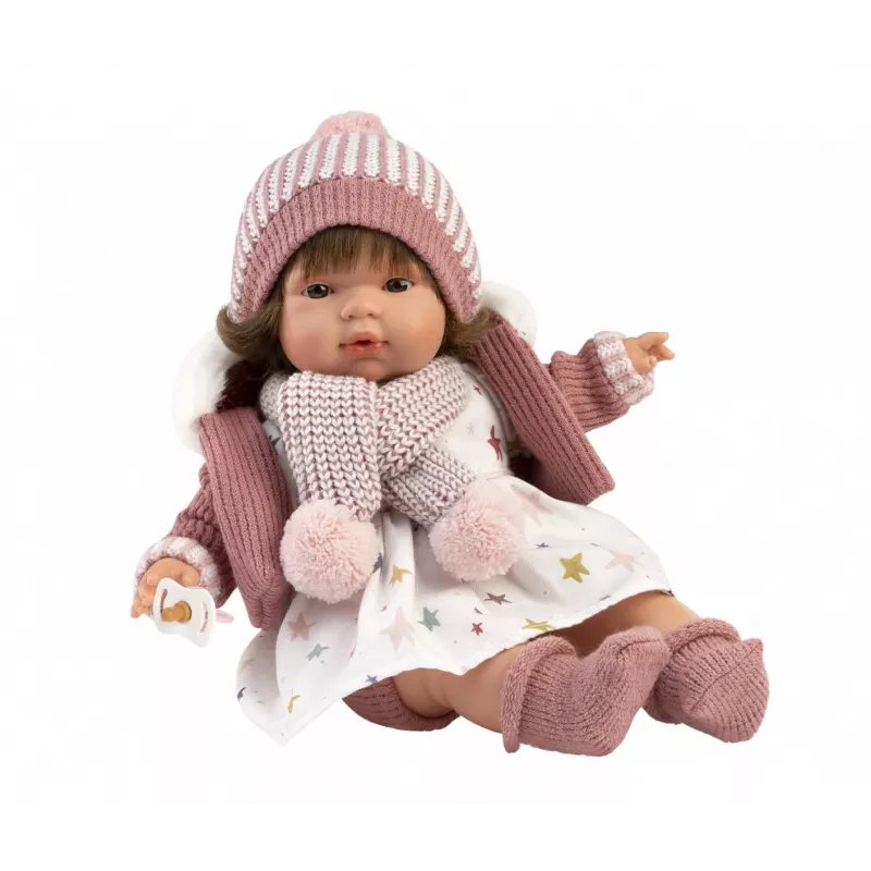 Lėlė Llorens Lola, 38 cm, verkia, tikroviškos savybės, minkštas kūnas