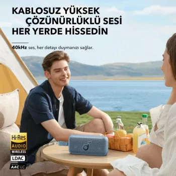 Nešiojamasis stereofoninis garsiakalbis Anker Soundcore Motion 300 — 30W, IPX7, Bluetooth, 13 val. atkūrimo, 0,83 kg, juodas