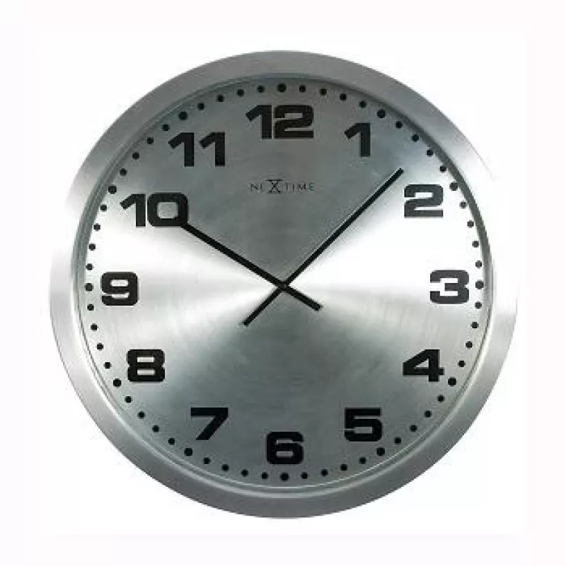 NeXtime klok 2906zw Mercure, Ø25 cm, sieninis, sidabrinis