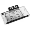 Grafikos plokštės vandens blokas Alphacool Core RX 9070 XT Hellhound+ permatomas chromas su galine plokšte