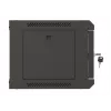 Prie sienos montuojama stovo spinta LANBERG WF03-5304-10B 19 colių 4U juoda, stiklinės durys