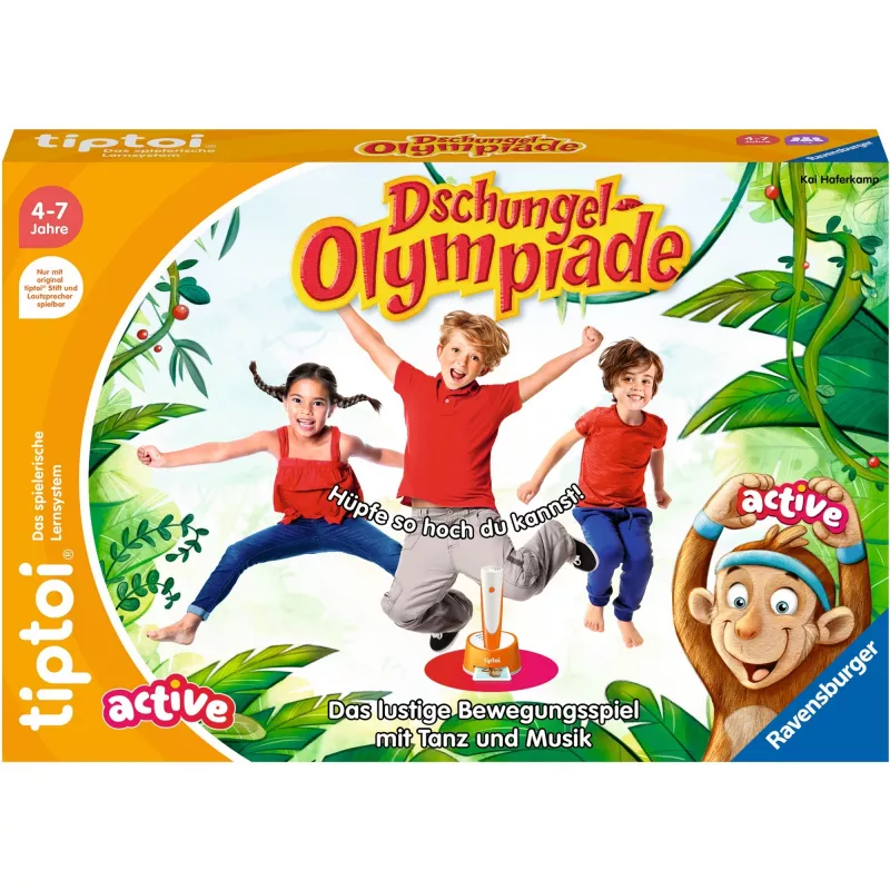 tiptoi ACTIVE Dschungel-Olympiade, stalo žaidimas