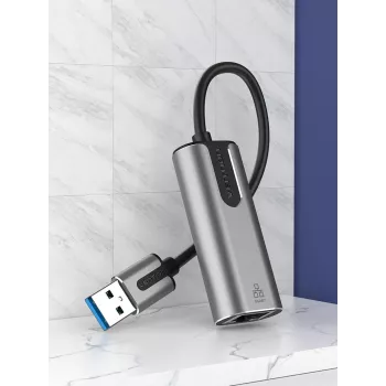 Vention USB 3.0-A į Gigabit Ethernet adapteris pilkas 0,15 m aliuminio lydinio tipo