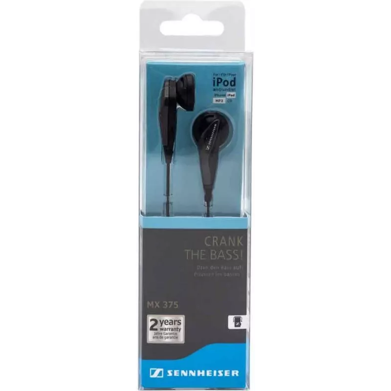 Į ausis įdedamos ausinės Sennheiser MX375