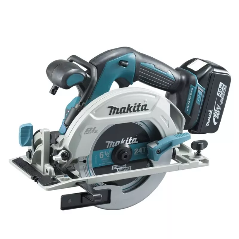 Makita DHS680RTJ nešiojamasis diskinis pjūklas 16.5 cm juoda, pilka, turkio spalva 5000 aps./min.