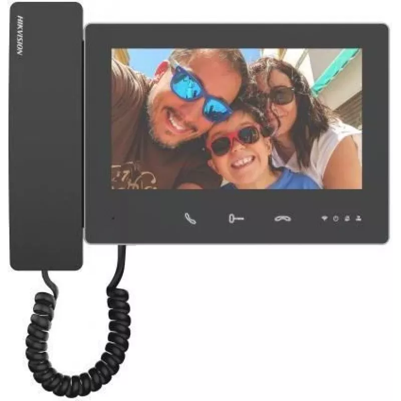 Vaizdo domofonas Hikvision DS-KH7300EY-WTHE2 7 colių spalvotas ekranas Wi‑Fi palaikymas