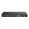 D-Link DGS-1100-26MPV2/E tinklo komutatorius Valdomas L2 Gigabit Ethernet (10/100/1000) Power over Ethernet (PoE) Juoda