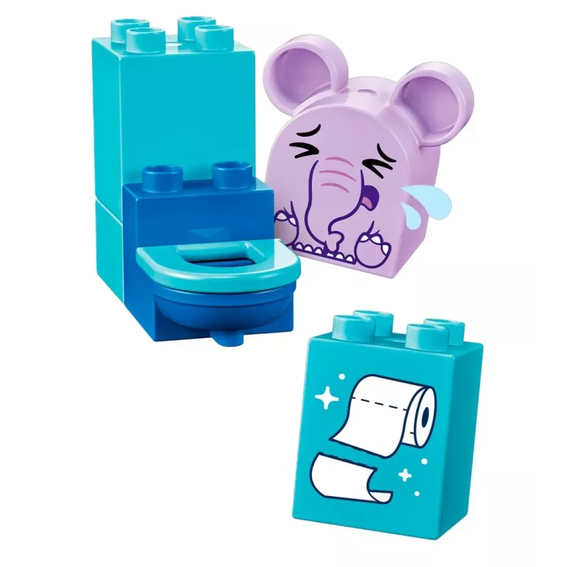 LEGO DUPLO Bath Time Set 10413 — vonios tematikos žaislų rinkinys mažiems vaikams, 15 dalių, rekomenduojamas amžius nuo 1,5 metų