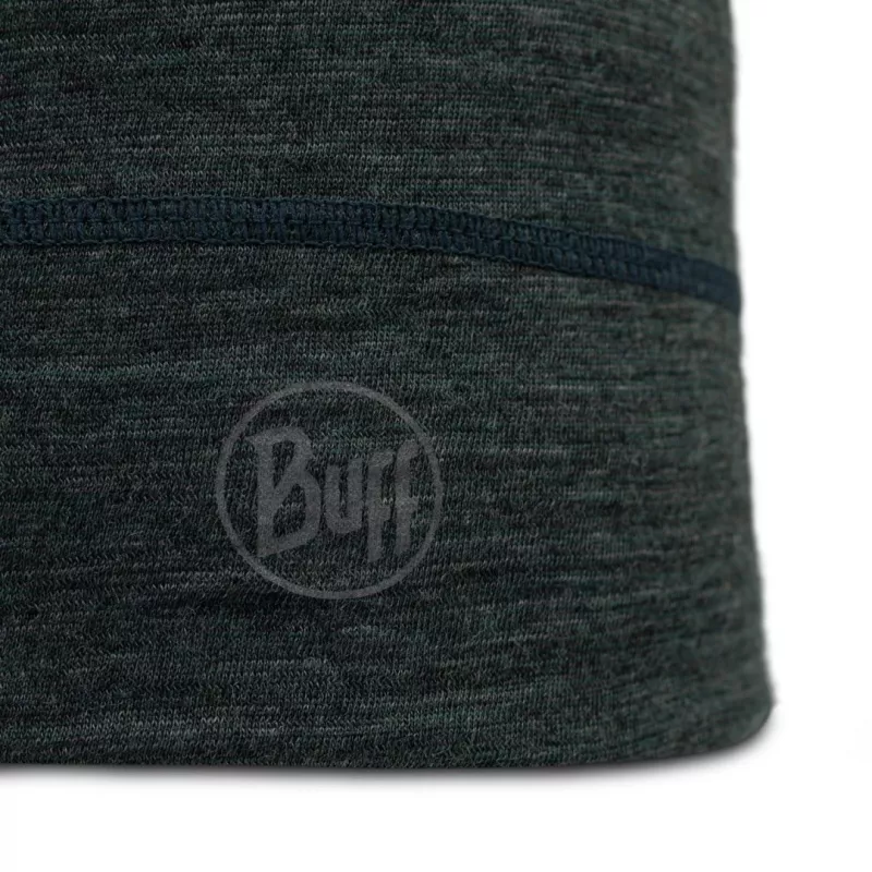 Kepurė Buff Merino Lightweight Multistripes Forest — Buff merino vilnos lengva kepurė, unisex, tamsiai žalia, 125 g/m²