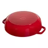 Staub Roaster Chistera 28cm apvalus vyšninės raudonos spalvos 40511-474-0 405114740 (40511-474-0)