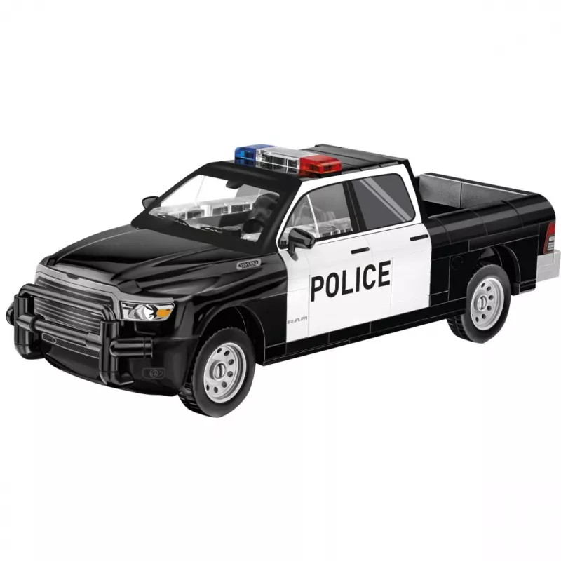 Statybinis žaislas Cobi RAM 1500 Police 24608 2-in-1 modelis, kaladėlių rinkinys, transformuojamas statinys