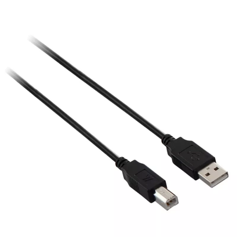 V7 USB 2.0 laidas USB A į B vyriškas/vyriškas juodas 5 m