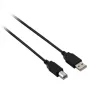 V7 USB 2.0 laidas USB A į B vyriškas/vyriškas juodas 5 m