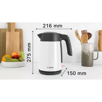 Bosch TWK7L461 elektrinis virdulys 1,7 l 2400 W balta