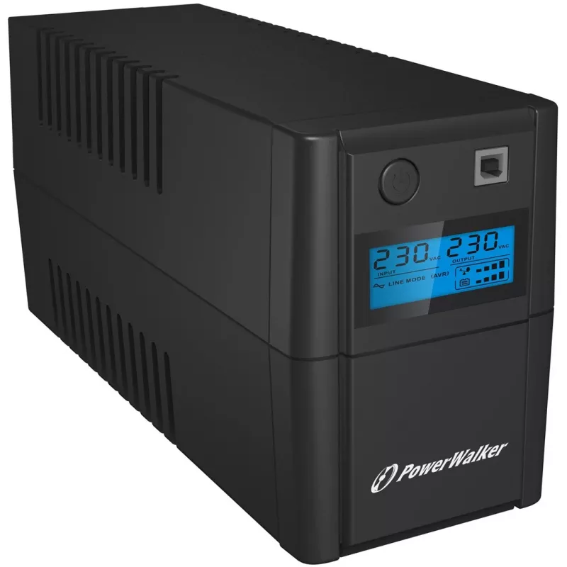 PowerWalker VI 650 SHL FR nepertraukiamo maitinimo šaltinis (UPS) Linijinis-interaktyvus 0,65 kVA 360 W 2 AC lizdai