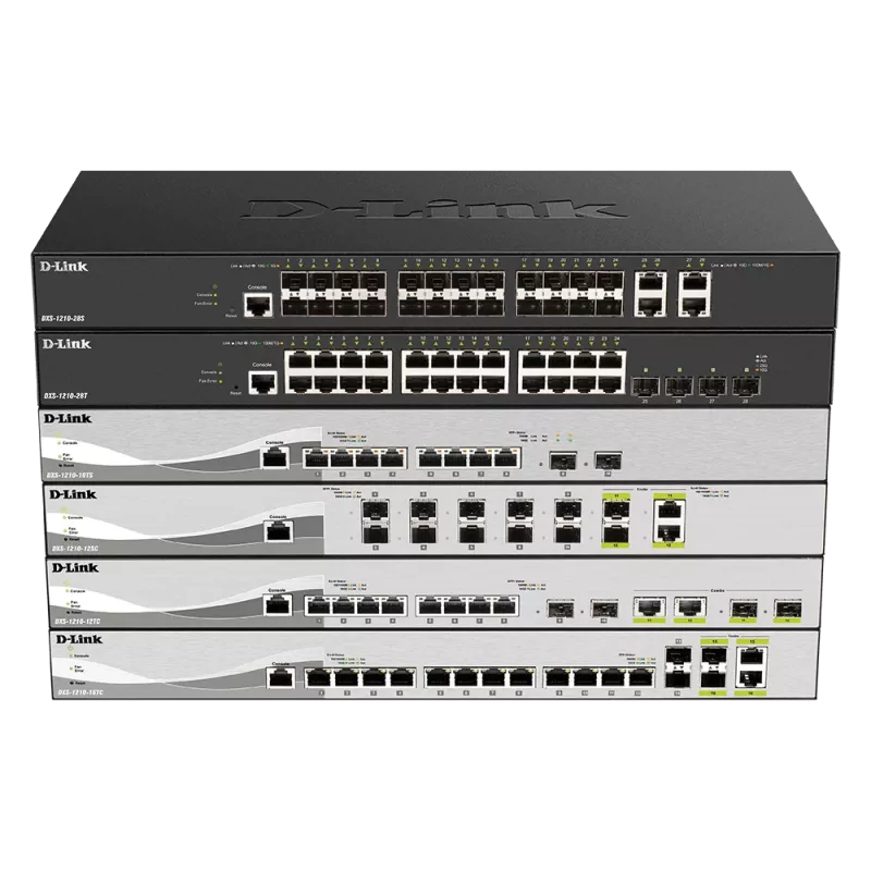 D-Link 24 prievadų 10G SFP+, 4 prievadų 10GBASE-T išmanusis valdomas jungiklis
