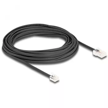 DeLOCK telefono laidas RJ45 kištukas – RJ11 kištukas juodas 10 m