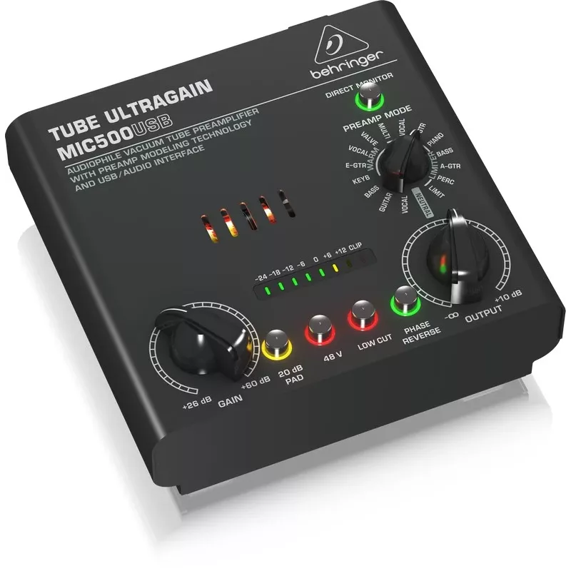 Behringer MIC500USB garso pirminis stiprintuvas