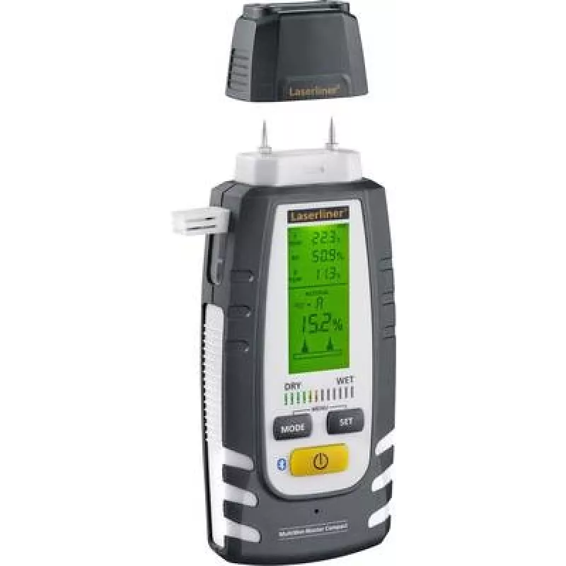 Drėgmės matuoklis Laserliner MultiWet-Master Compact Plus su temperatūros matavimu