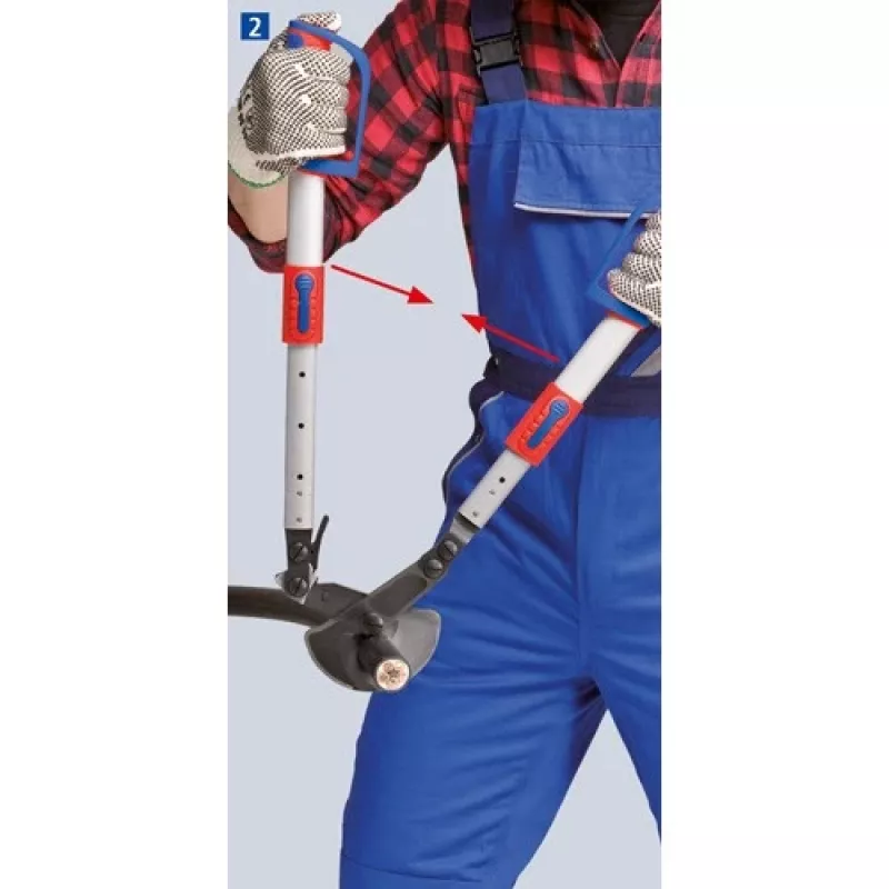 Kabelių žirklės Knipex 9532038, reketinio veikimo pjovimo įrankis kabeliams