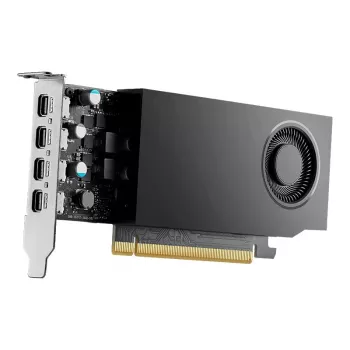 Grafikos plokštė PNY NVIDIA RTX A400, 4 GB GDDR6, 64 bitų, PCIe 4.0 x8, 4x DisplayPort 1.4a, aktyvus aušinimas