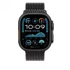Apple 49 mm juodo titano „Milanese Loop“ vidutinio dydžio dirželis išmaniajam laikrodžiui, juodos spalvos