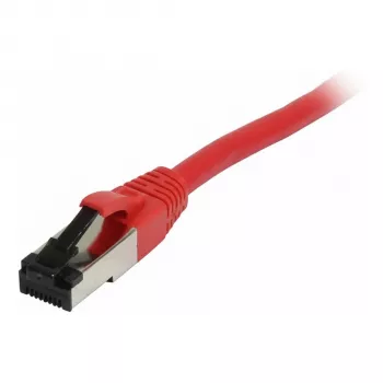 Synergy21 komutacinis kabelis RJ45, CAT8.1 2000MHz, 0,25m, raudonas, S-STP(S/FTP), TPE/LSZH(SuperFlex), AWG26,
