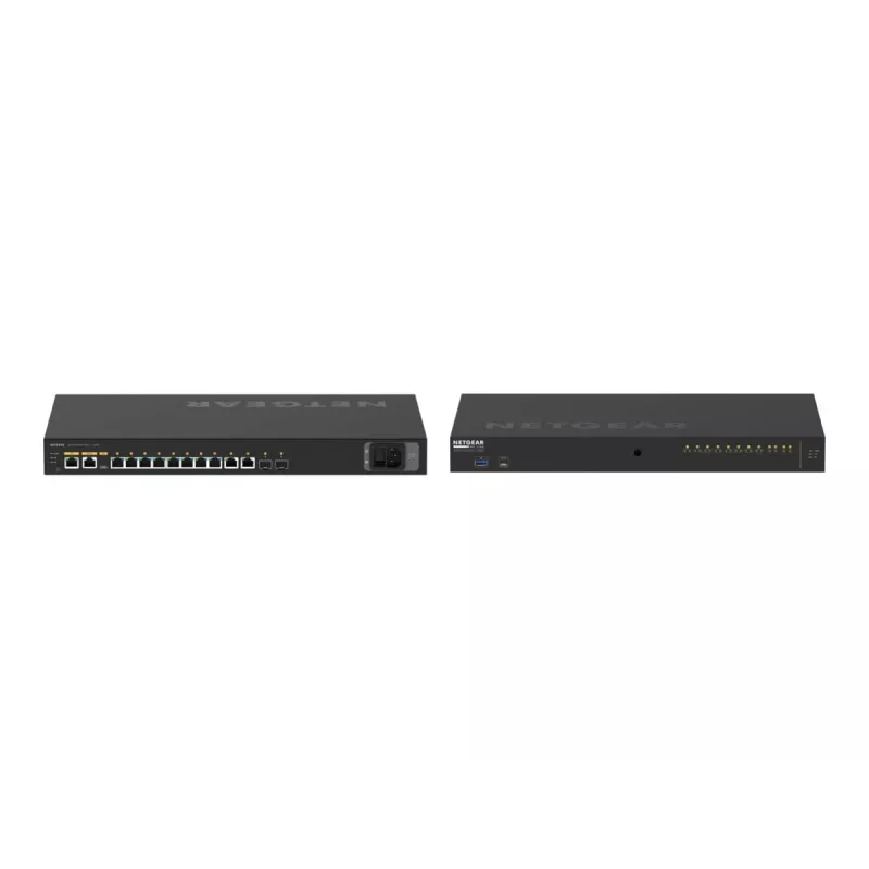 NETGEAR M4250-10G2XF-PoE++ valdomas L2/L3 Gigabit Ethernet (10/100/1000) maitinimas per Ethernet (PoE) 1U juoda