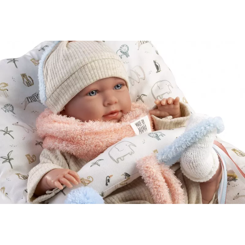 Llorens Mimi Baby 42 cm lėlė — verkianti lėlytė su tikroviškomis savybėmis ir minkštu kūnu