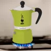 Bialetti Rainbow Moka puodas Juoda, Žalia