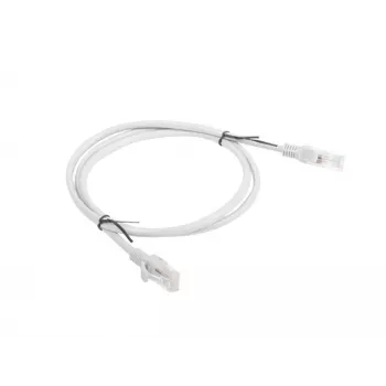 LANBERG Cat6 U/UTP RJ-45 tinklo kabelis PCU6-10CC-0100-S, 1 m, pilkas