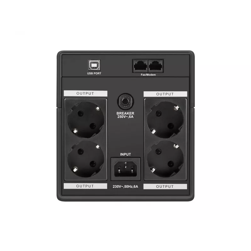 Armac H/1000F/LED nepertraukiamo maitinimo šaltinis (UPS) Line-Interactive 1 kVA 4 AC lizdai