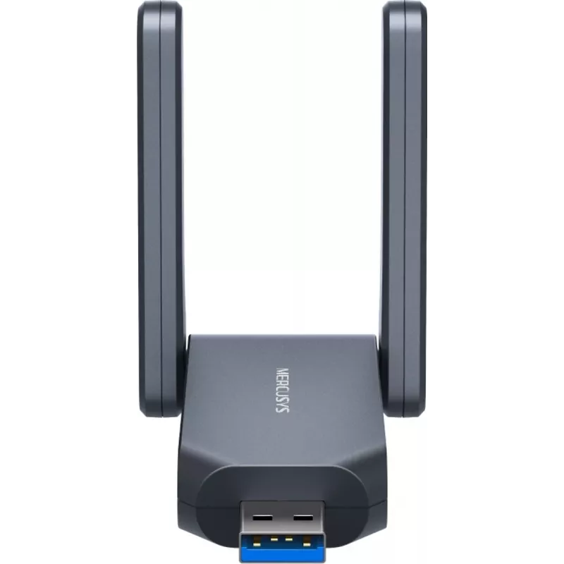 Belaidis USB adapteris MERCUSYS MA37BEH — didelio stiprinimo Wi-Fi 7 (BE6500) USB-C/USB-A suderinamumas