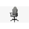 Aerocool Crown AeroSuede universali žaidimų kėdė su paminkštinta sėdyne, akmens pilka