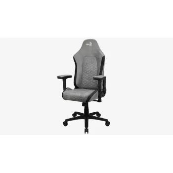 Aerocool Crown AeroSuede universali žaidimų kėdė su paminkštinta sėdyne, akmens pilka