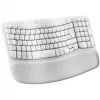 „Logitech Wave Keys“ klaviatūra su minkštu delno atramu, belaidė, Bluetooth LE, QWERTY, beveik balta (PAN)