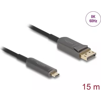 DELOCK optinis aktyvusis kabelis USB-C į DisplayPort 15 m – 81606
