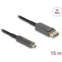DELOCK optinis aktyvusis kabelis USB-C į DisplayPort 15 m – 81606