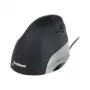 BakkerElkhuizen Evoluent Standard, dešinei rankai, vertikalus dizainas, optinis, USB Type-A, 1500 DPI, juoda, pilka, sidabrinė