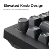 Mechaninė klaviatūra Keychron V1 Ultra 8K — 75%, QWERTY, Bluetooth, laidinė, RGB, juoda