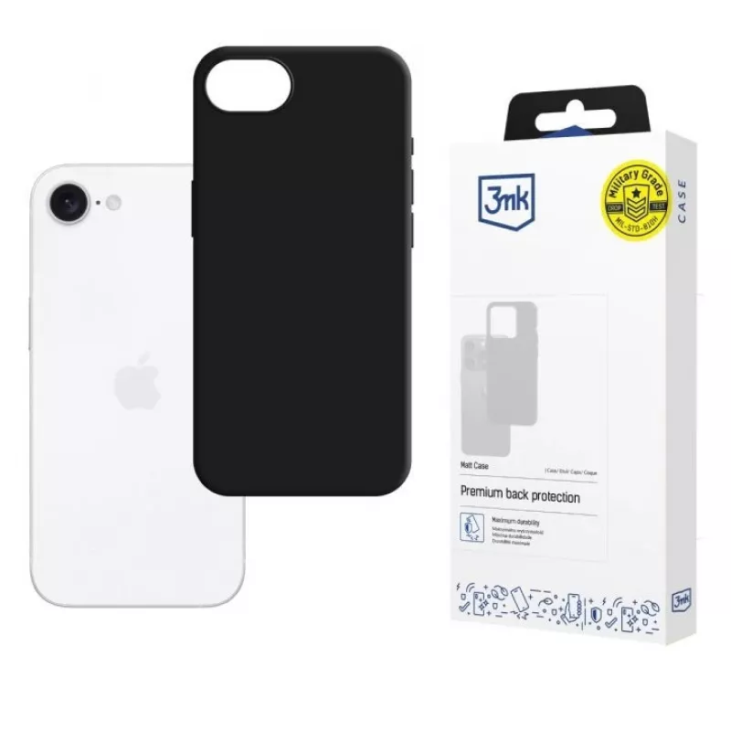 Plonas lengvas apsauginis dėklas 3MK, skirtas Apple iPhone 16E — Matt Case