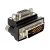 VGA adapteris DeLOCK DVI-I 15 kontaktų VGA lizdas juodas