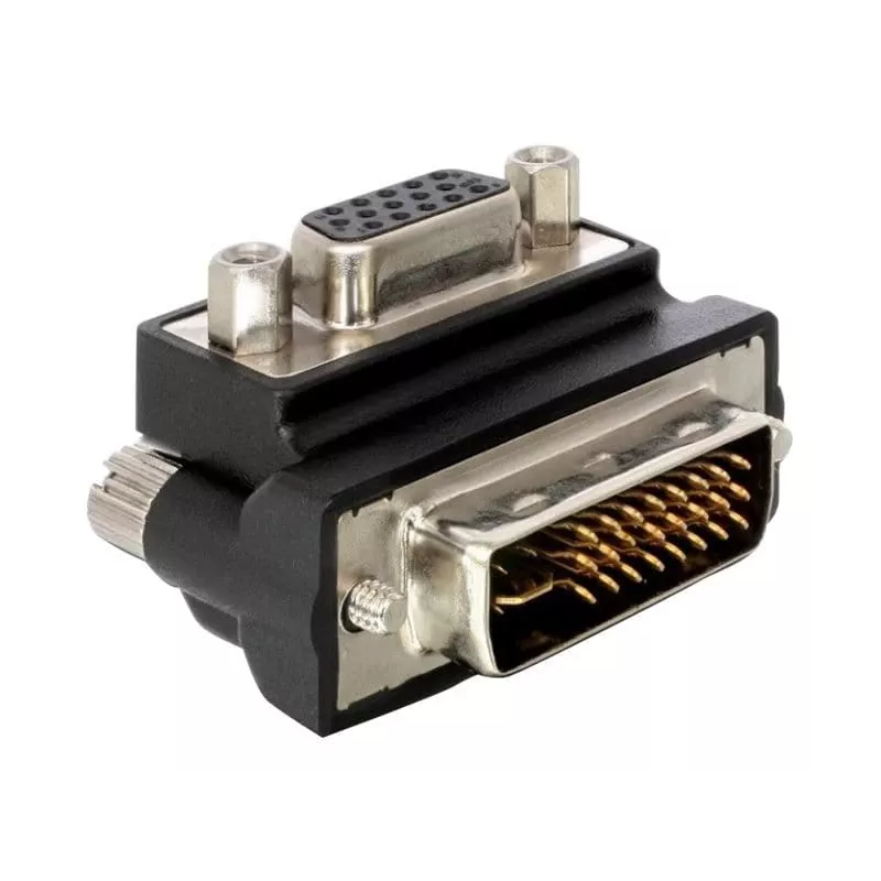 VGA adapteris DeLOCK DVI-I 15 kontaktų VGA lizdas juodas