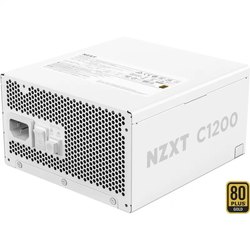Maitinimo blokas | NZXT | PA-2G2BW-EU | 1200 vatų | Efektyvumas 80 PLUS GOLD | MTBF 100000 valandų | PA-2G2BW-EU
