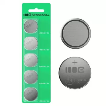 Diskinė baterija Green Cell CR2450 3V — ličio, 5 vnt.
