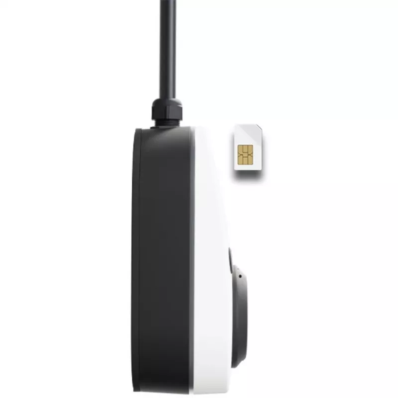 Įkroviklis Gemini 2.0, 22 kW (32A 3 fazės), Wallbox balta/juoda, be kabelio, 4G/LTE