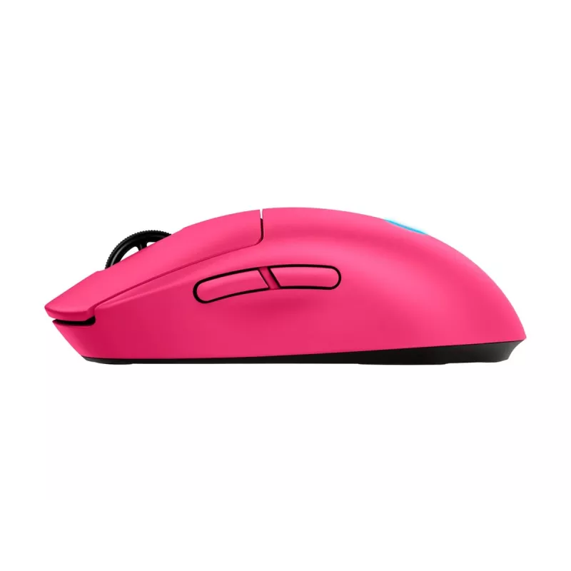 Logitech G PRO 2 - Pelė - Žaidimų - dešiniarankiams ir kairiarankiams - optinė - 8 mygtukai - Belaidė, Laidinė - 2,4 GHz, USB - USB Logitech LIGHTSPEED imtuvas - rožinė (910-007310)