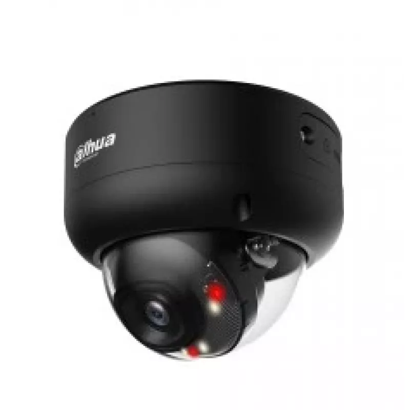 Dahua WizSense kupolinė IP apsaugos kamera IPC-HDBW3849E-AS-IL — 3840×2160, montavimas ant lubų, laidinė, juoda