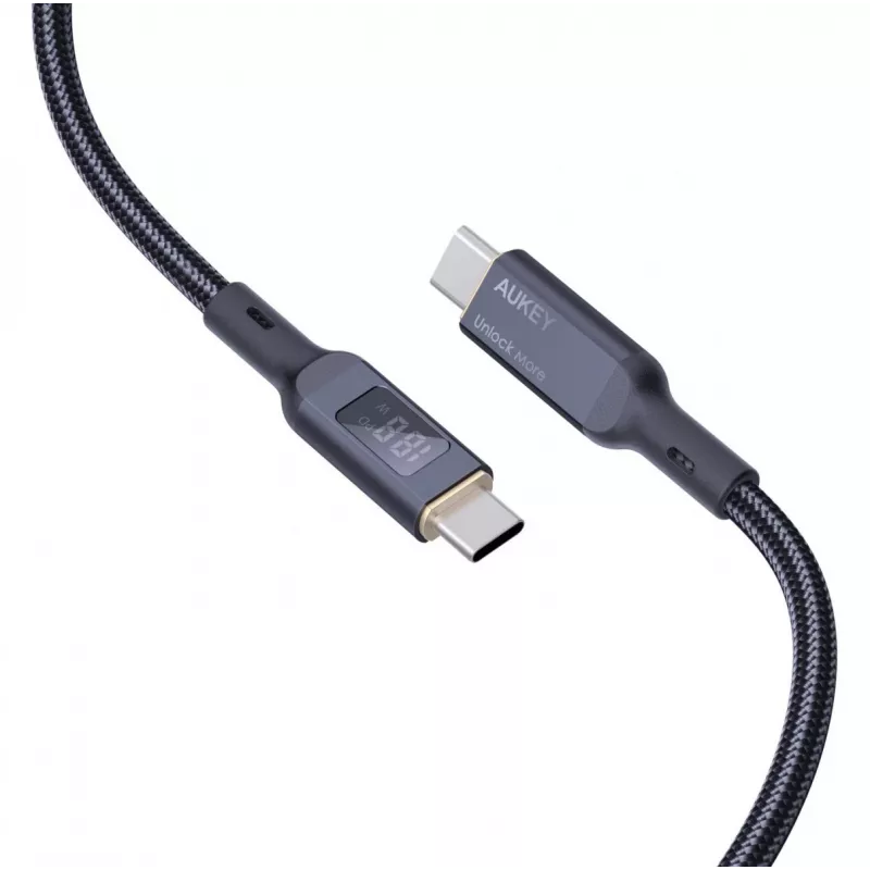 AUKEY CB-MCC102 USB laidas 1,8 m USB C juodas 480 Gbit/s